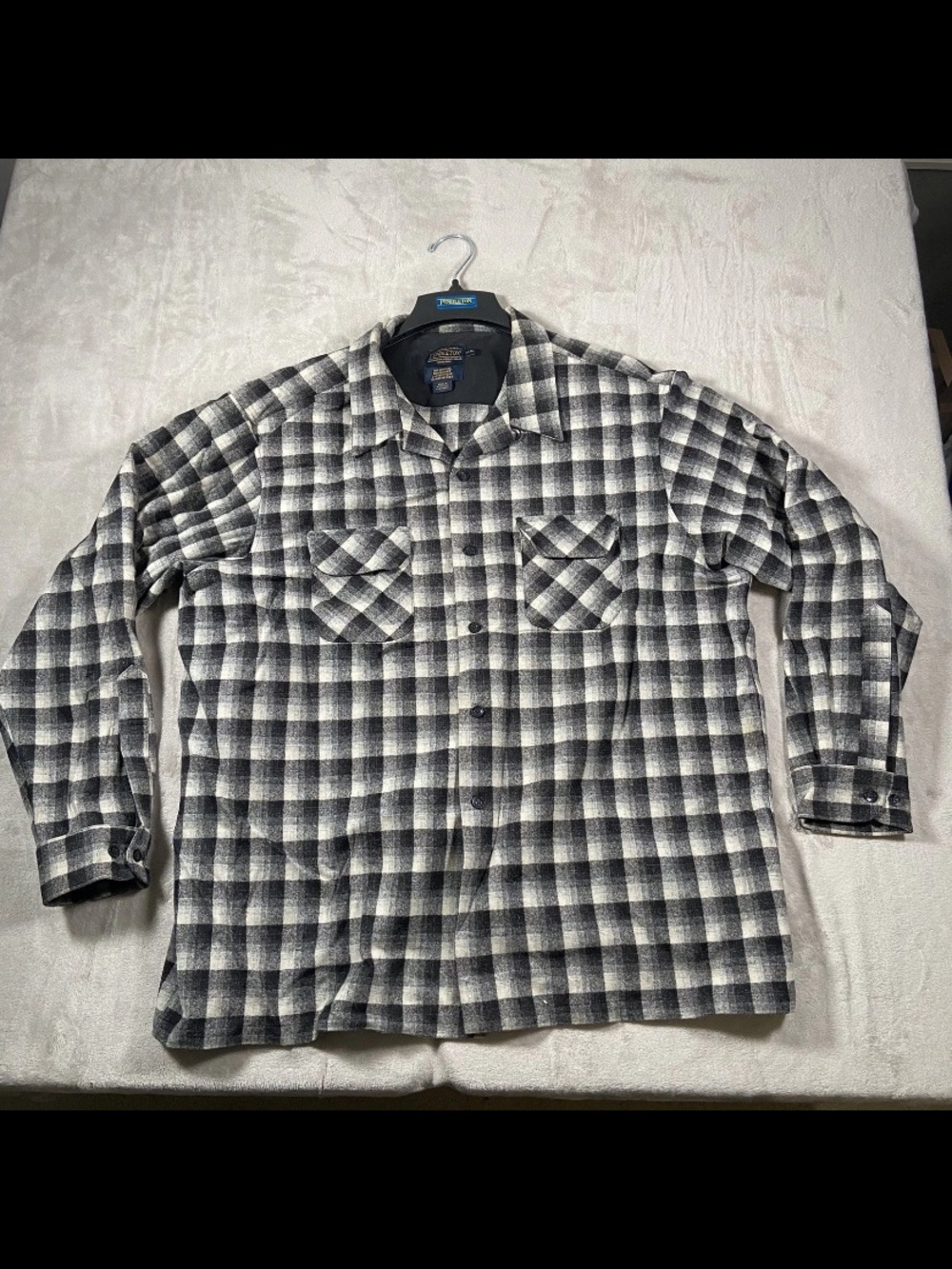 Pendleton Original Board Shirt Xxxl Gray Black White Friday Craig Shirt
